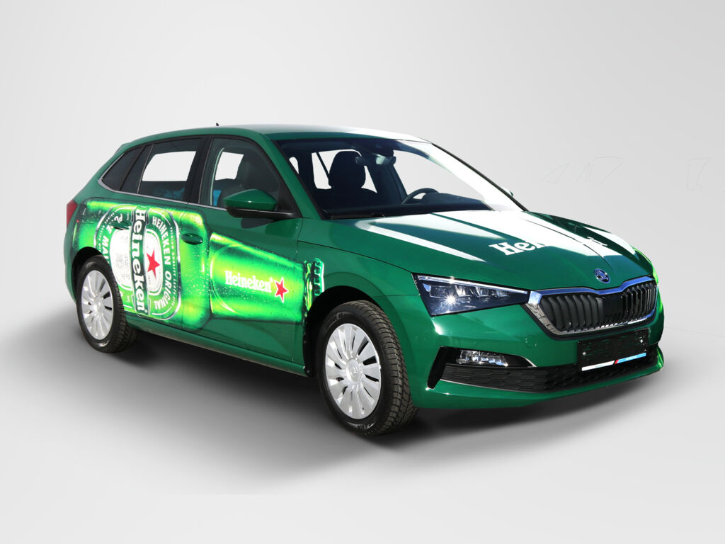 Polep Škoda Scala - Heineken