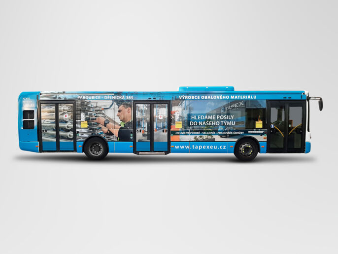 Celopolep autobusu MHD Tapex