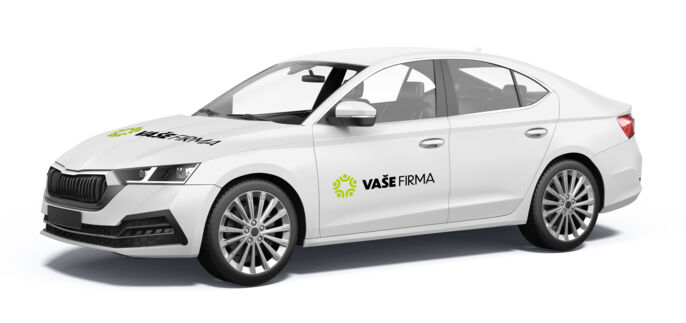 Branding osobního auta řezanou grafikou