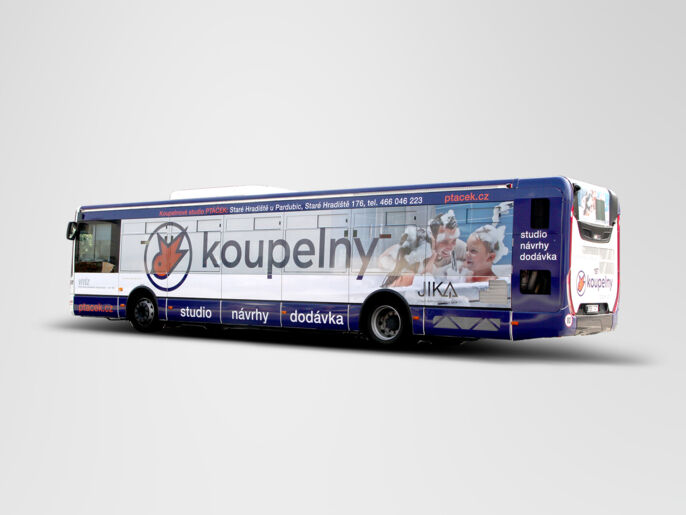 Polep MHD Koupelny Ptáček