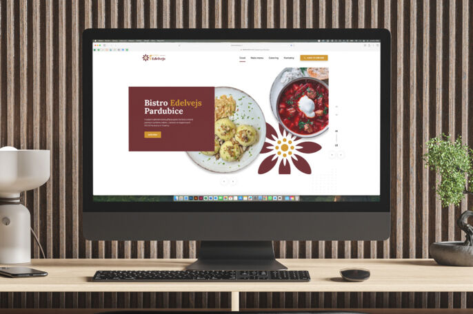 Chuťovka nejen na talíři. Nový web pro Bistro Edelvejs