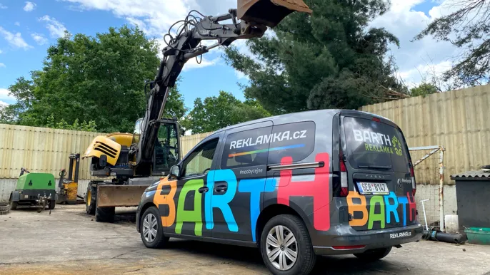 Reklamní polep auta