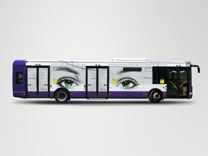 Celopolep autobusu Oftex