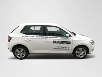 Polep Škoda Fabia - Bar, který nemá jméno